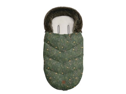 Zimný fusak KikkaBoo Luxury Secret Garden Green