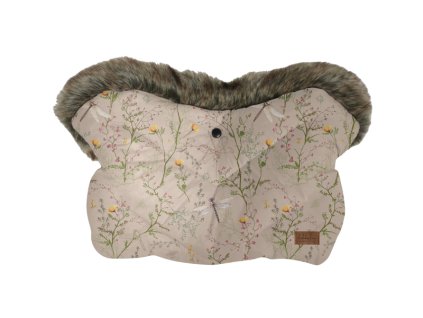 Rukavice na kočík KikkaBoo Luxury Secret Garden Beige
