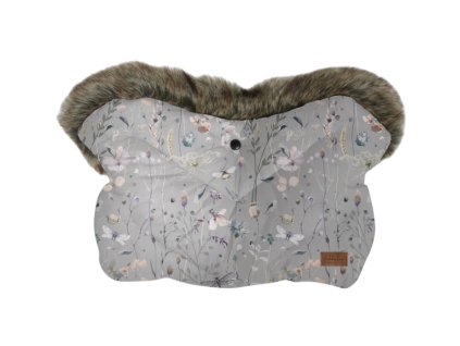 Rukavice na kočík KikkaBoo Dreamy Fields Grey