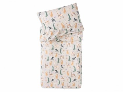 Obliečky Jollein 140x100 a 40x60 cm Jungle Jumbo