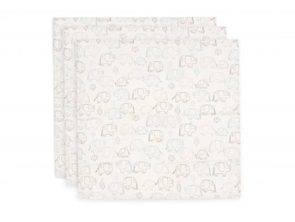 Plienky Jollein 70x70 cm Elephant Tales 3 kusy