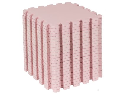 28959 hracia podlozka puzzle light pink 150x150cm set25 light pink 4688