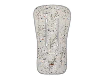 Sedacia podložka do kočíka KikkaBoo Dreamy Fields Grey