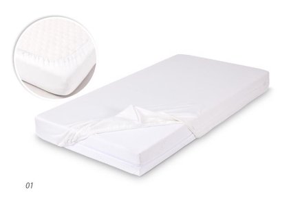 Plachta Babymatex Bamboo Biela 120x60 cm