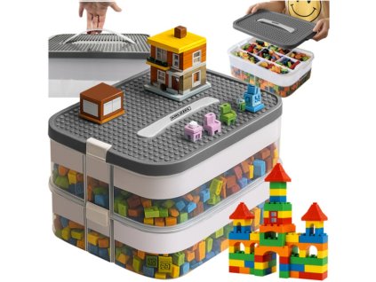 Box na lego 2-poschodový