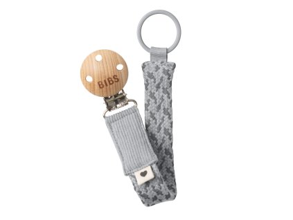 Klip na cumlík BIBS Paci Braid - Cloud/Iron