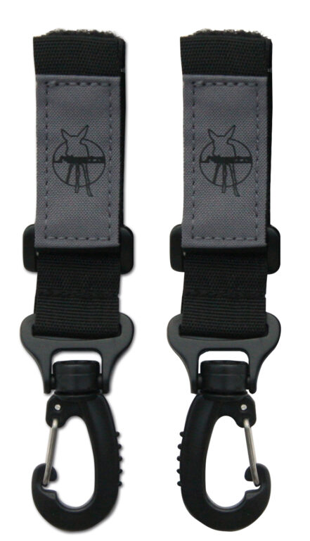 Háčiky na kočík Lässig Casual stroller hooks black