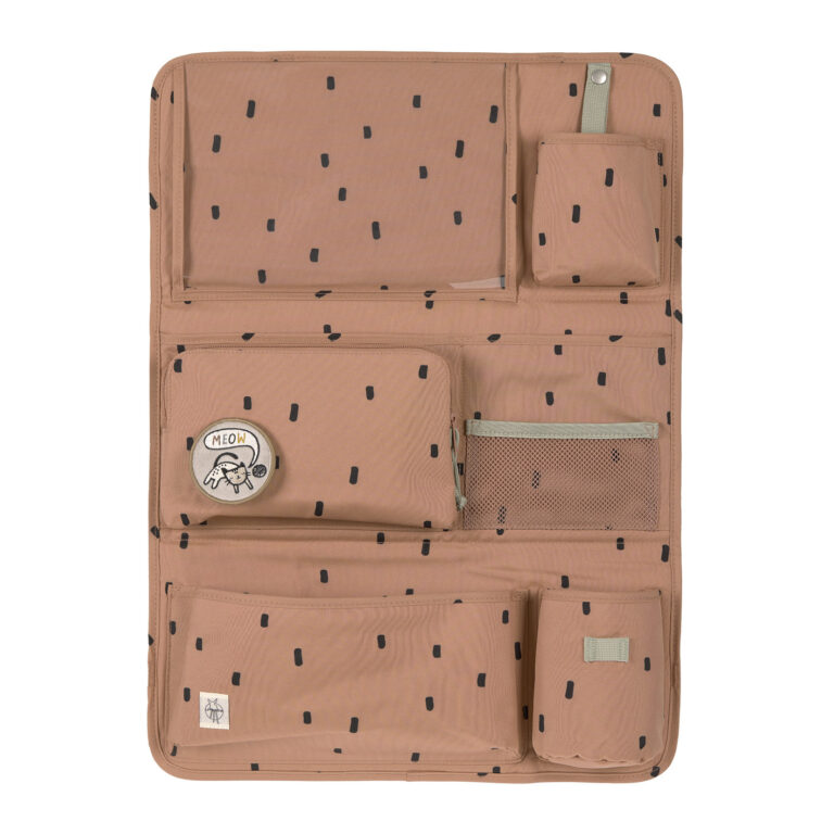 Lässig organizér do auta Wrap-to-Go Happy Prints caramel