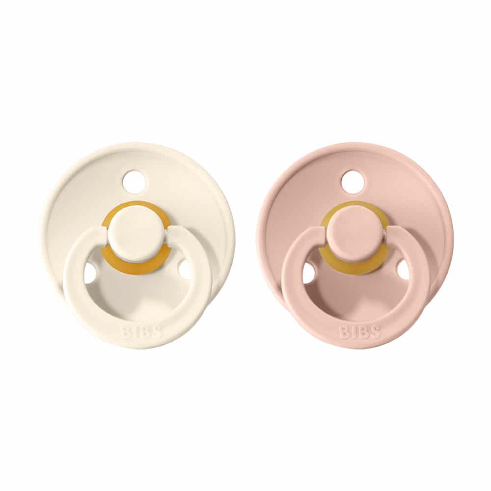 Cumlíky BIBS Colour okrúhle veľkosť 3 Ivory-Blush