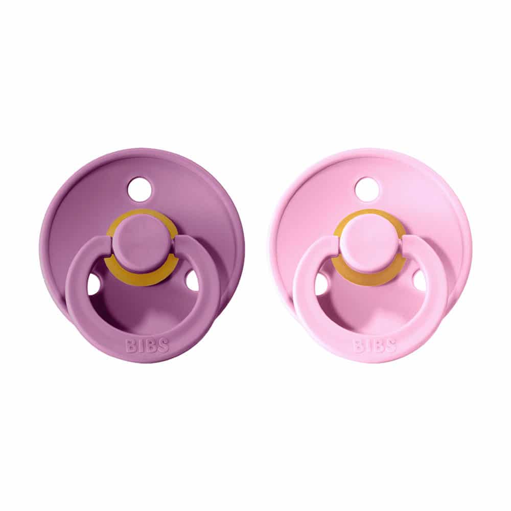 Cumlíky BIBS Colour okrúhle veľkosť 2 Lavender-Baby Pink