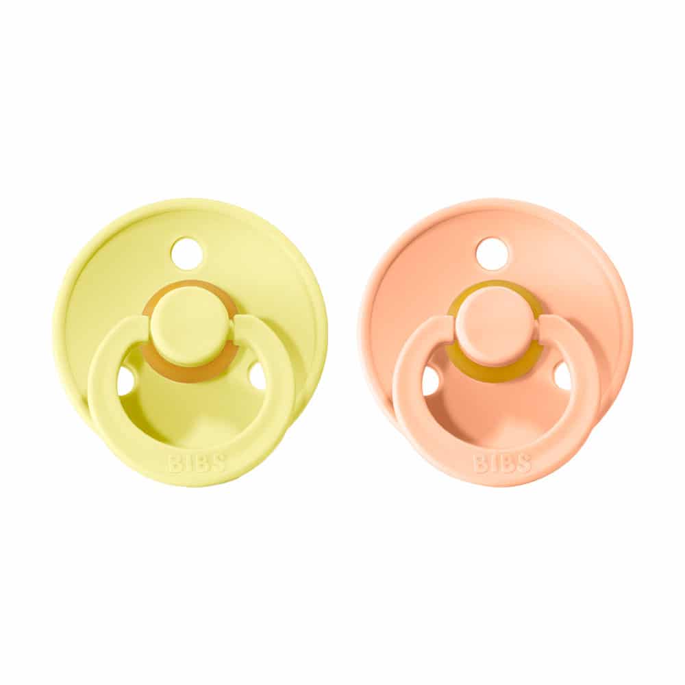 Cumlíky BIBS Colour okrúhle veľkosť 1 Sunshine-Peach Sunset