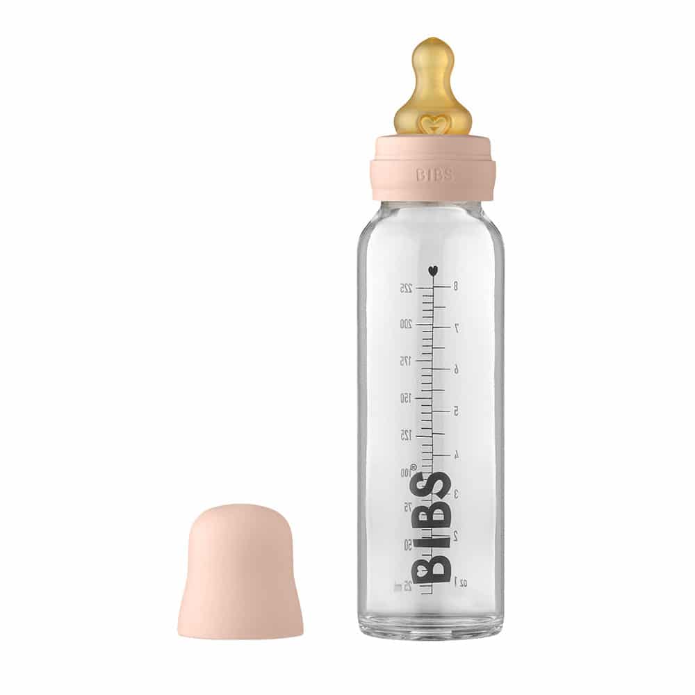 BIBS sklenená dojčenská fľaša 225ml Blush