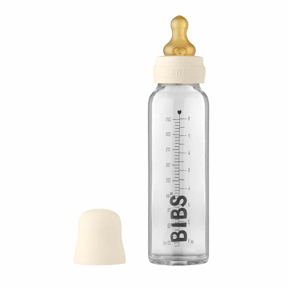 BIBS sklenená dojčenská fľaša 225ml Ivory