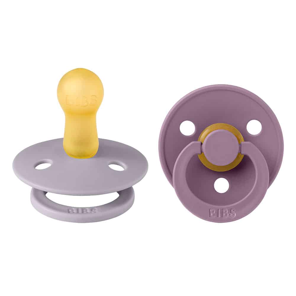 Cumlíky BIBS Colour okrúhle veľkosť 1 Fossil Grey-Mauve