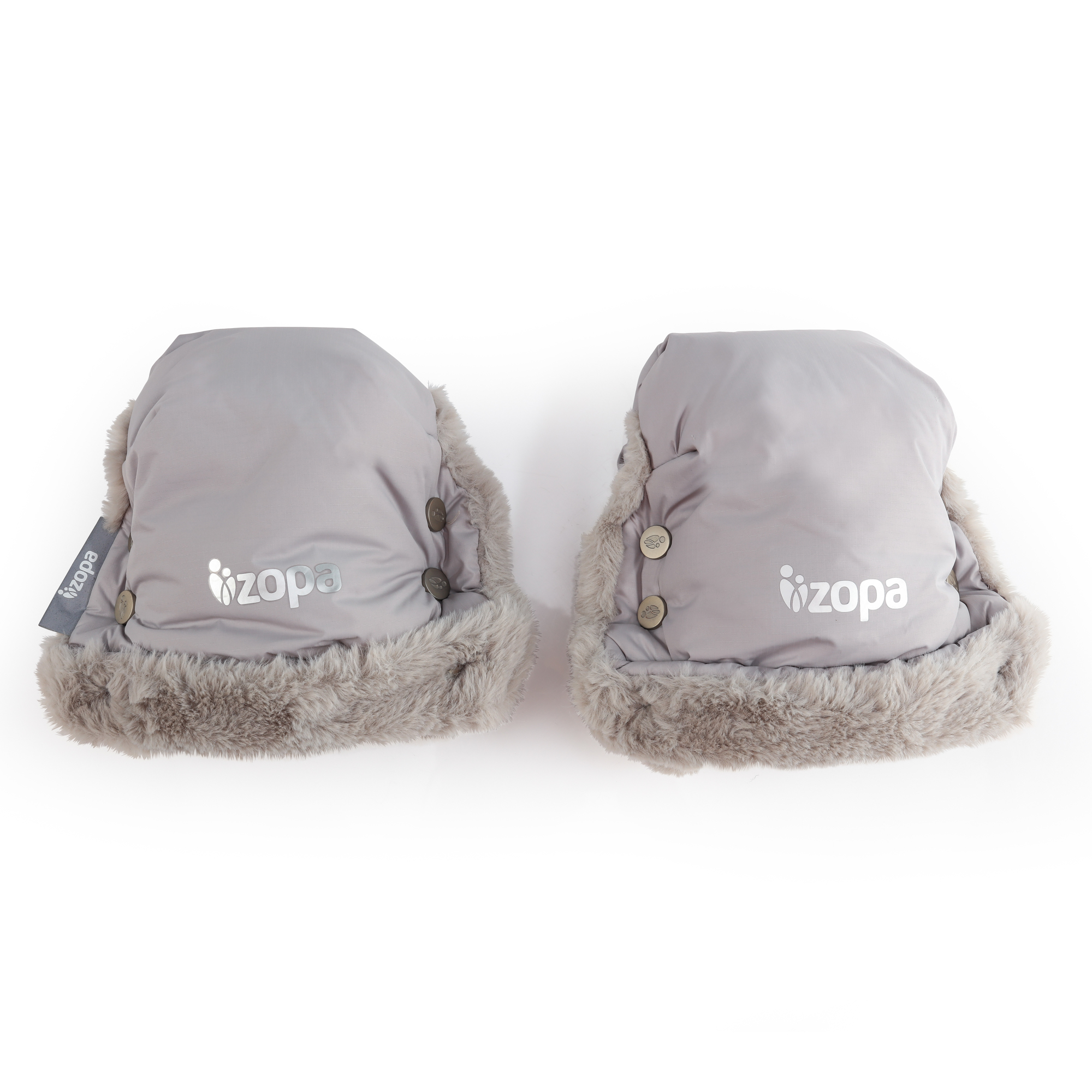 Rukávniky na kočík Zopa Fluffy Foggy Grey