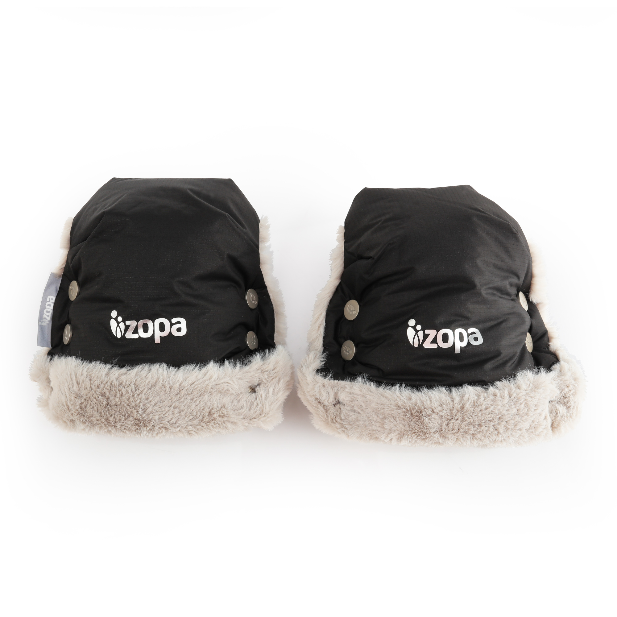 Rukávniky na kočík Zopa Fluffy Night Black