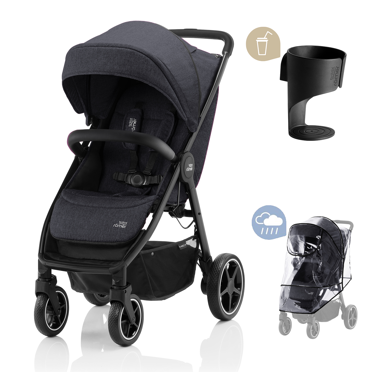 BRITAX Športový kočík Britax-Römer B-Agile R Farba: Shadow/Black