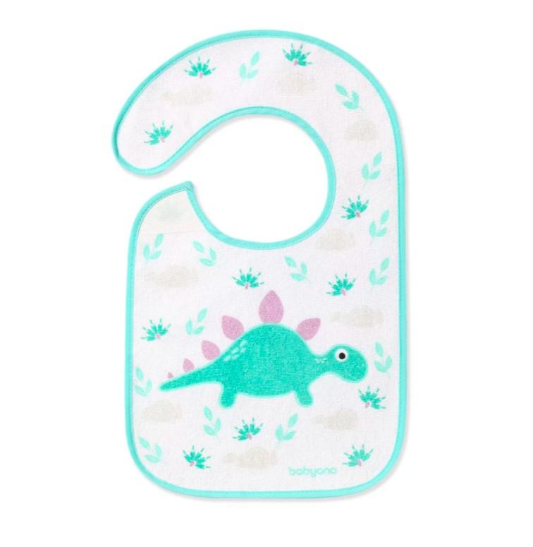 BabyOno froté podbradník 6m+ dino