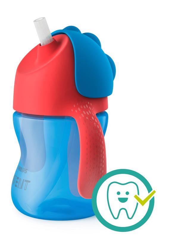 Philips AVENT Hrnček so slamkou 200 ml fialový