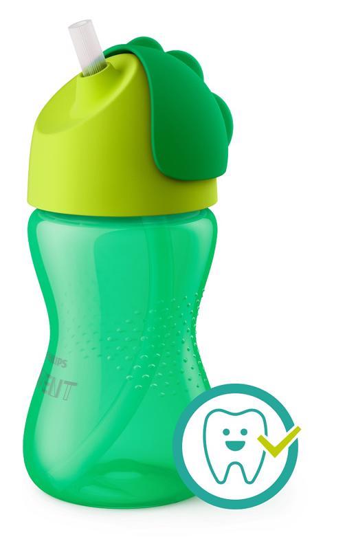 Philips AVENT hrnček so slamkou zelený 300 ml