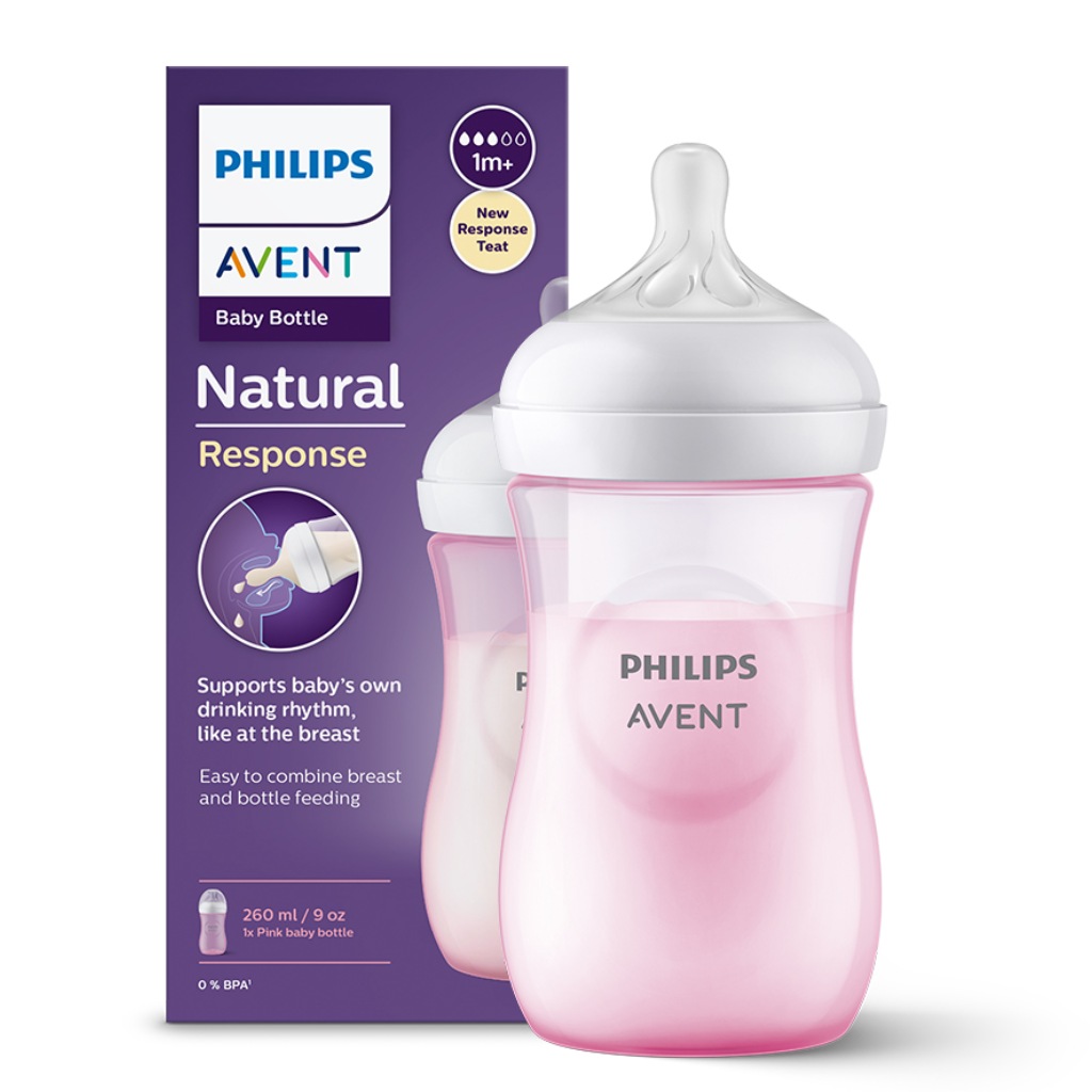 Philips AVENT Fľaša Natural Response 260 ml ružová
