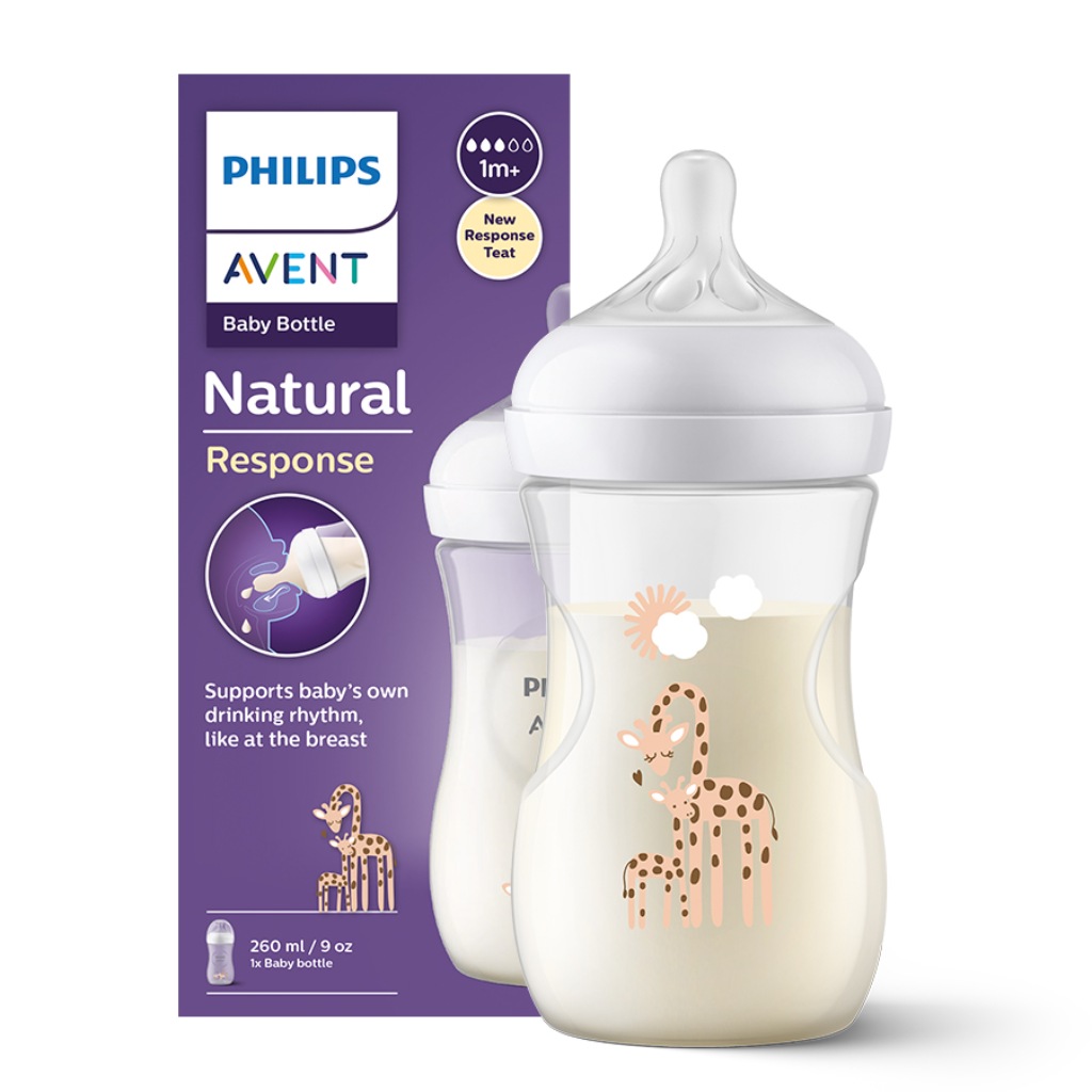 Philips AVENT Fľaša Natural Response 260 ml žirafa