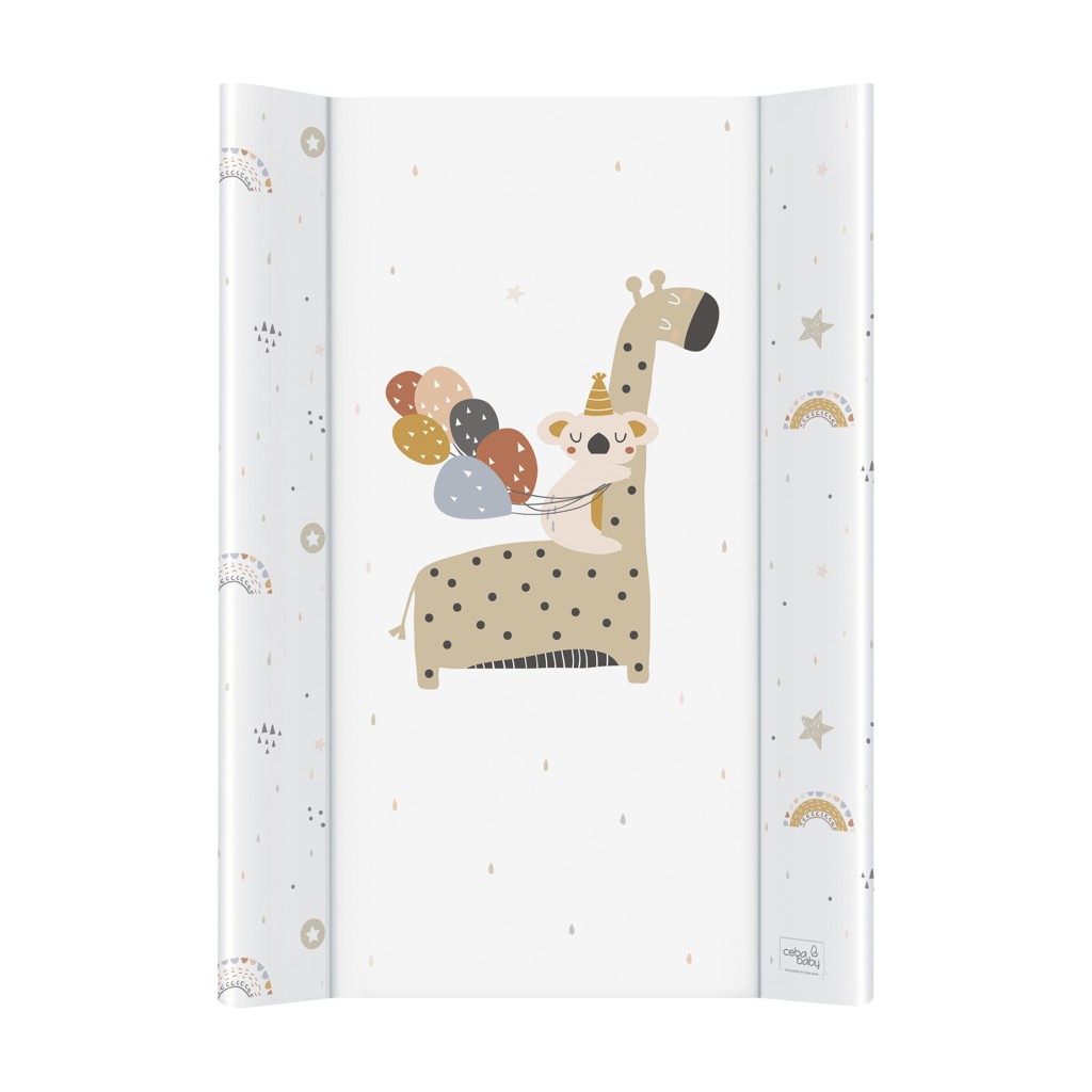 Ceba Podložka prebaľovacia 2-hranná s pevnou doskou (50x70) Comfort Giraffe