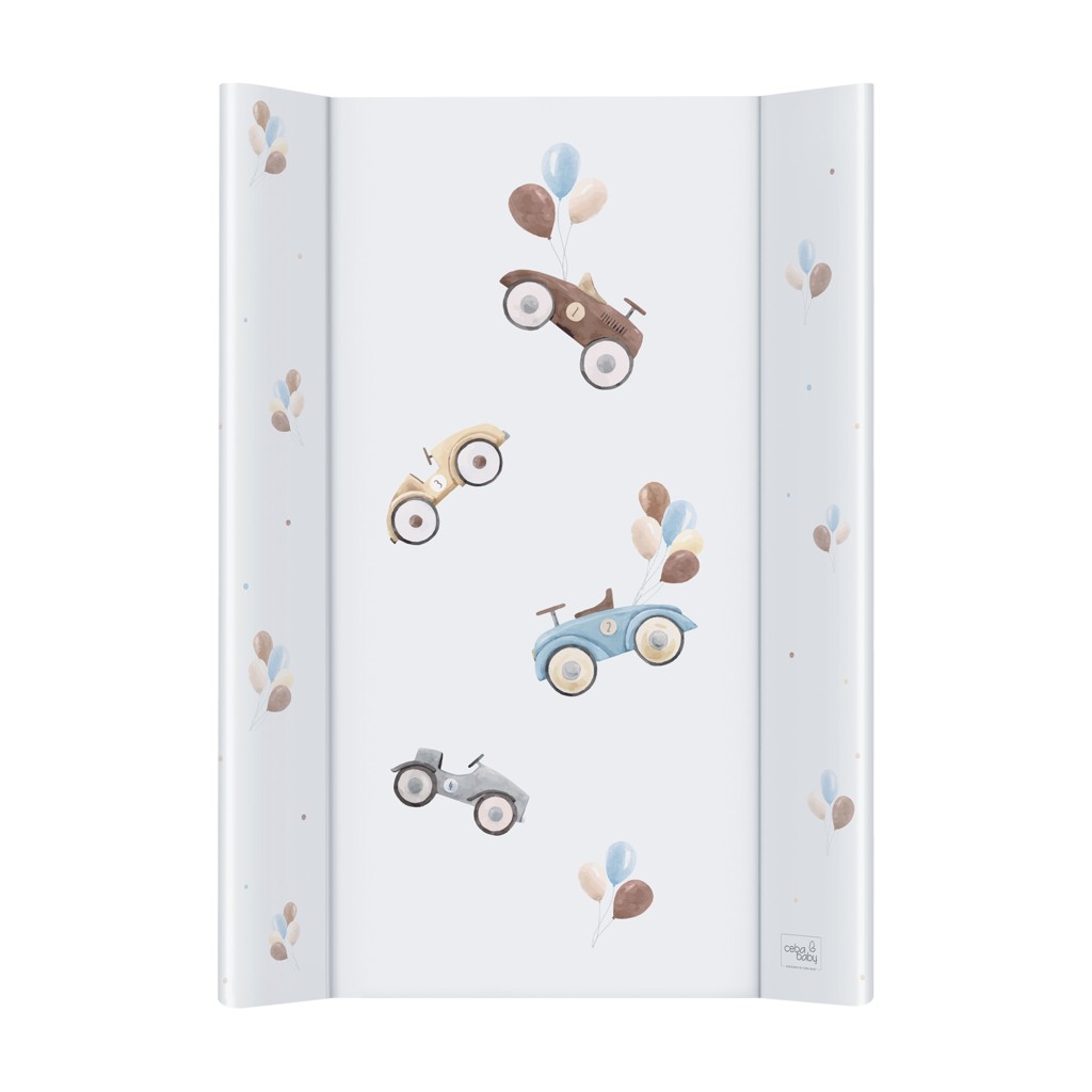 Ceba Podložka prebaľovacia 2-hranná s pevnou doskou (50x70) Comfort Retro Cars