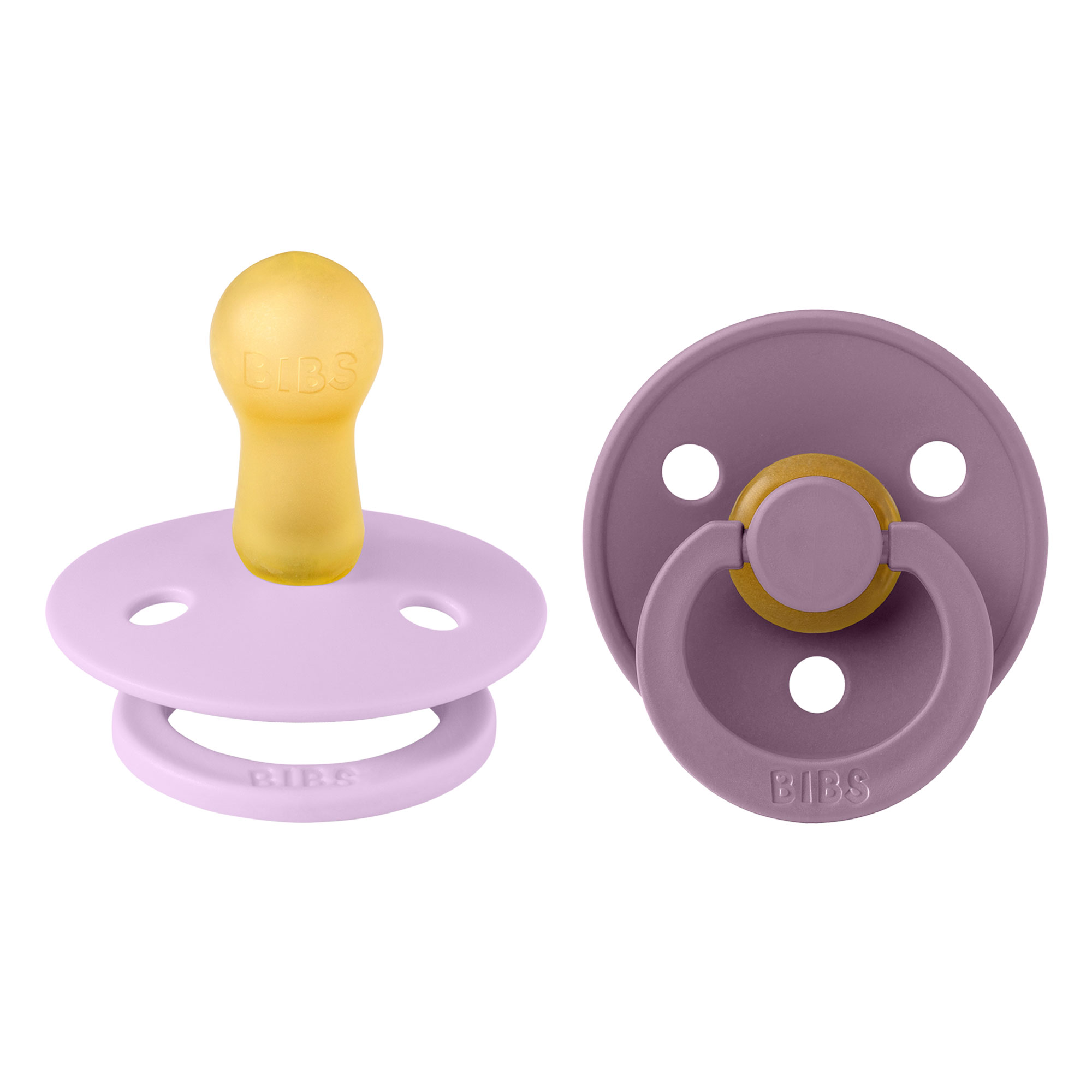 BIBS Colour cumlíky z kaučuku 2ks veľkosť 2 Violet sky-Mauve