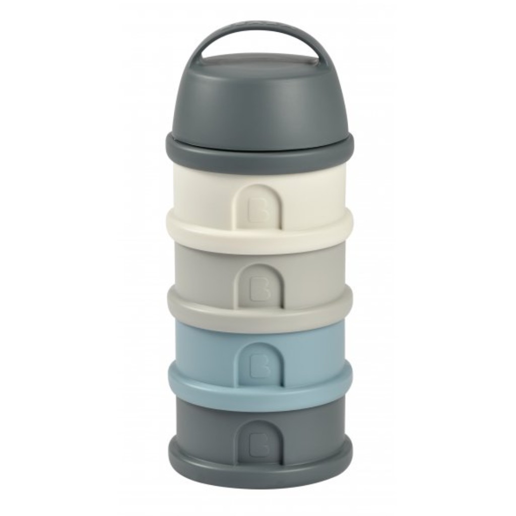 Beaba dávkovač na sušené mlieko a desiatu Mineral Grey-Blue