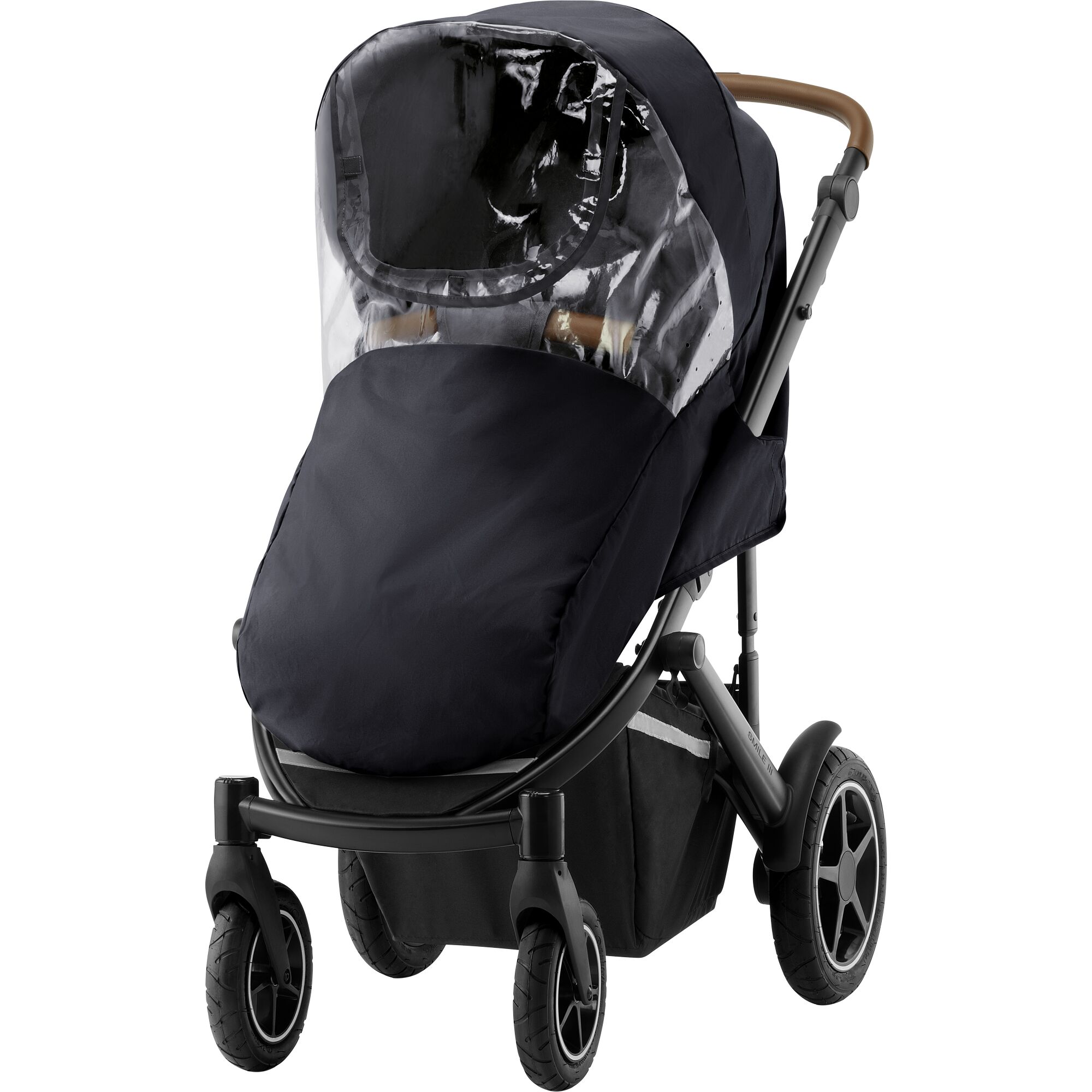 Britax-Römer pláštenka na športový kočík Smile III Black + clear EVA