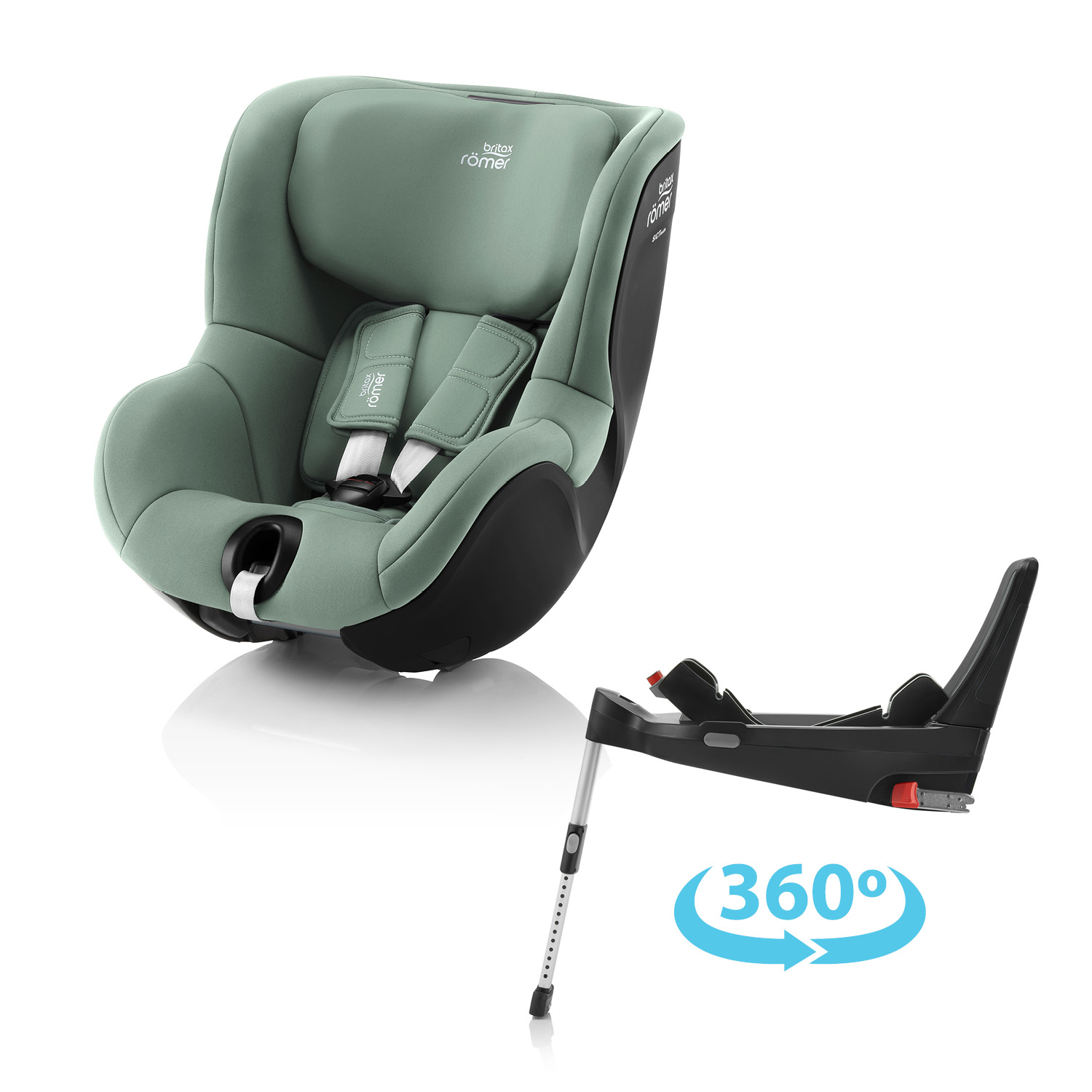 Autosedačka Britax Römer Dualfix 5Z + základňa Flex Base 5Z Farba: Jade Green