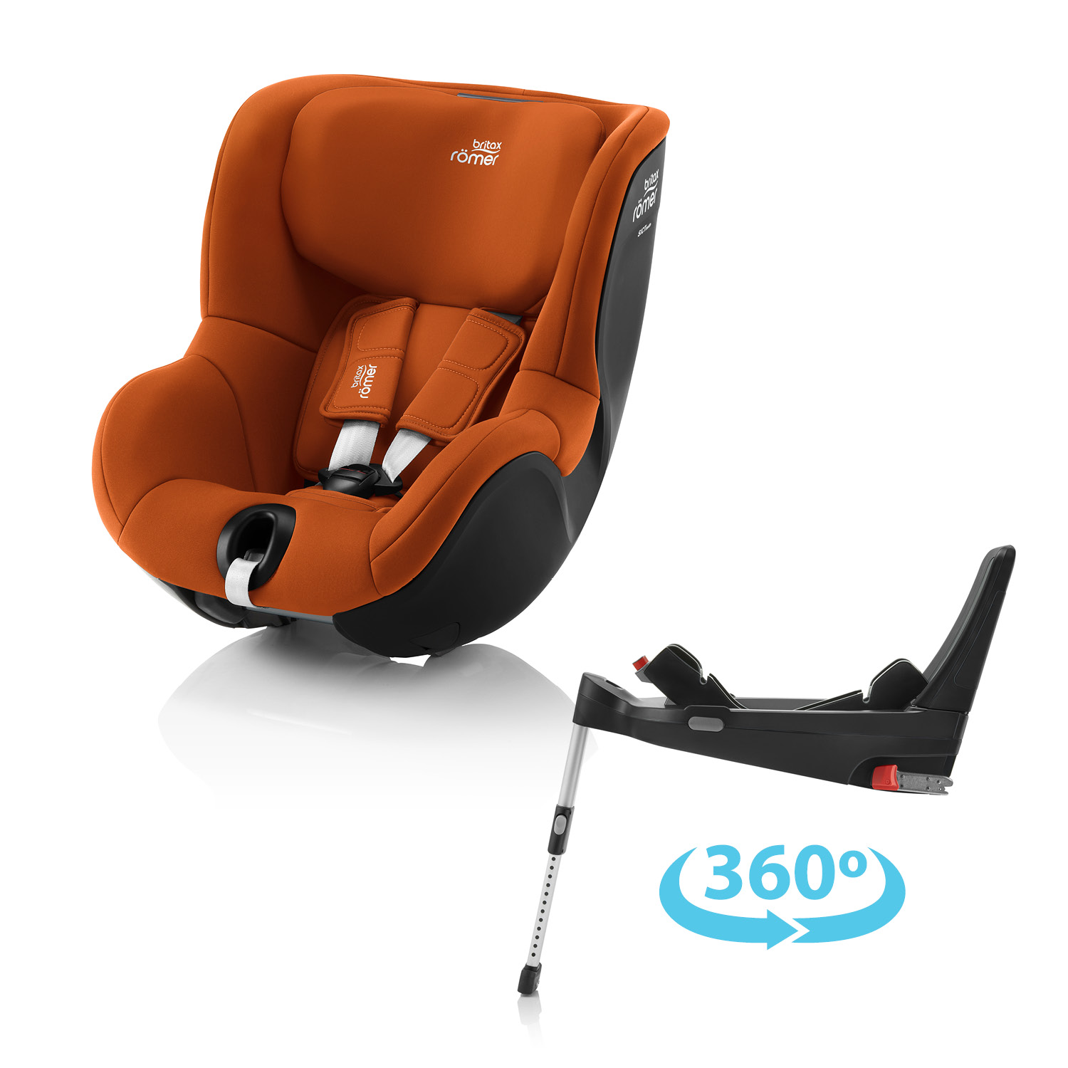 Autosedačka Britax Römer Dualfix 5Z + základňa Flex Base 5Z Farba: Golden Cognac