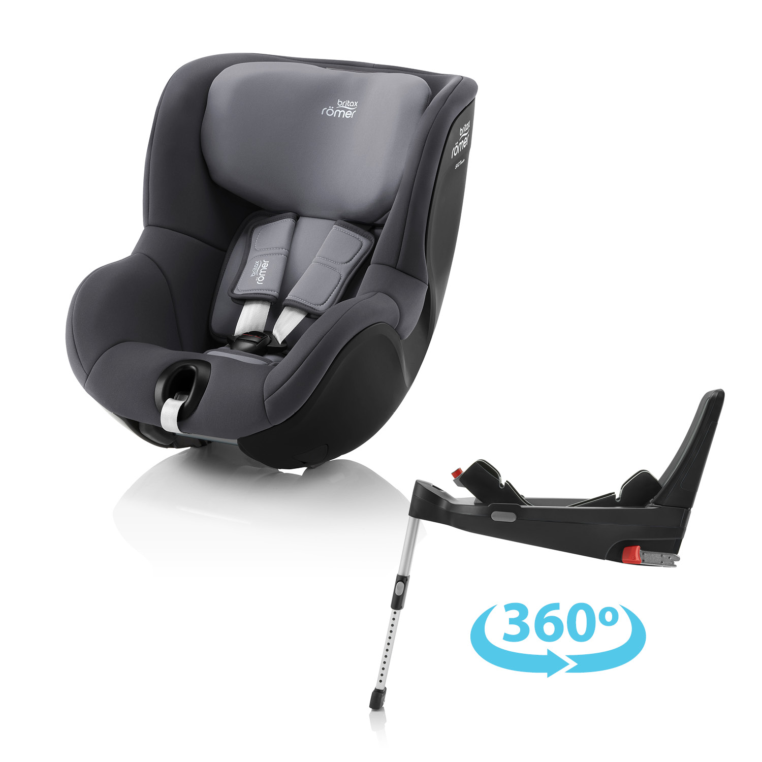 Autosedačka Britax Römer Dualfix 5Z + základňa Flex Base 5Z Farba: Midnight Grey