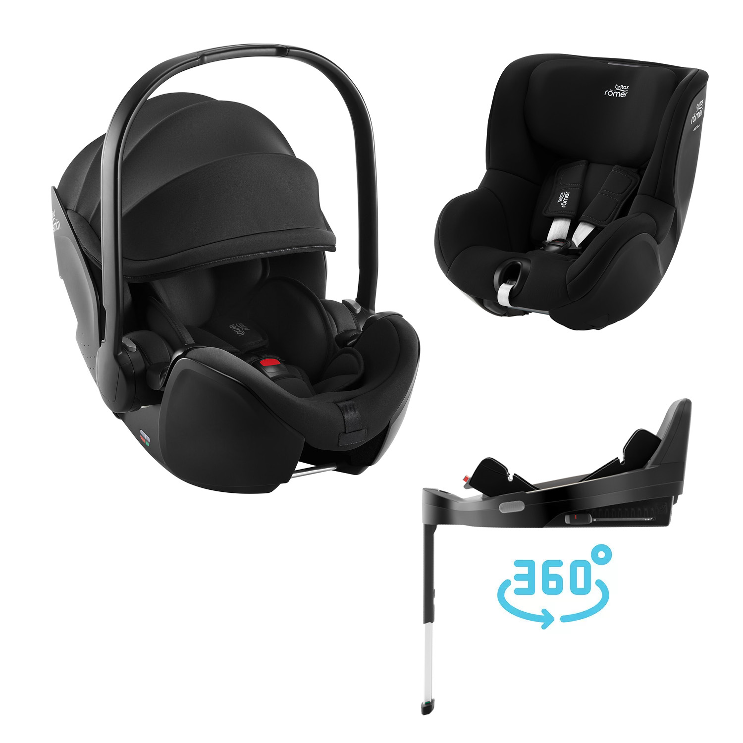 BRITAX Set Britax-Romer Baby-Safe Pro + Vario Base 5Z + autosedačka Dualfix 5z Farba: Space Black