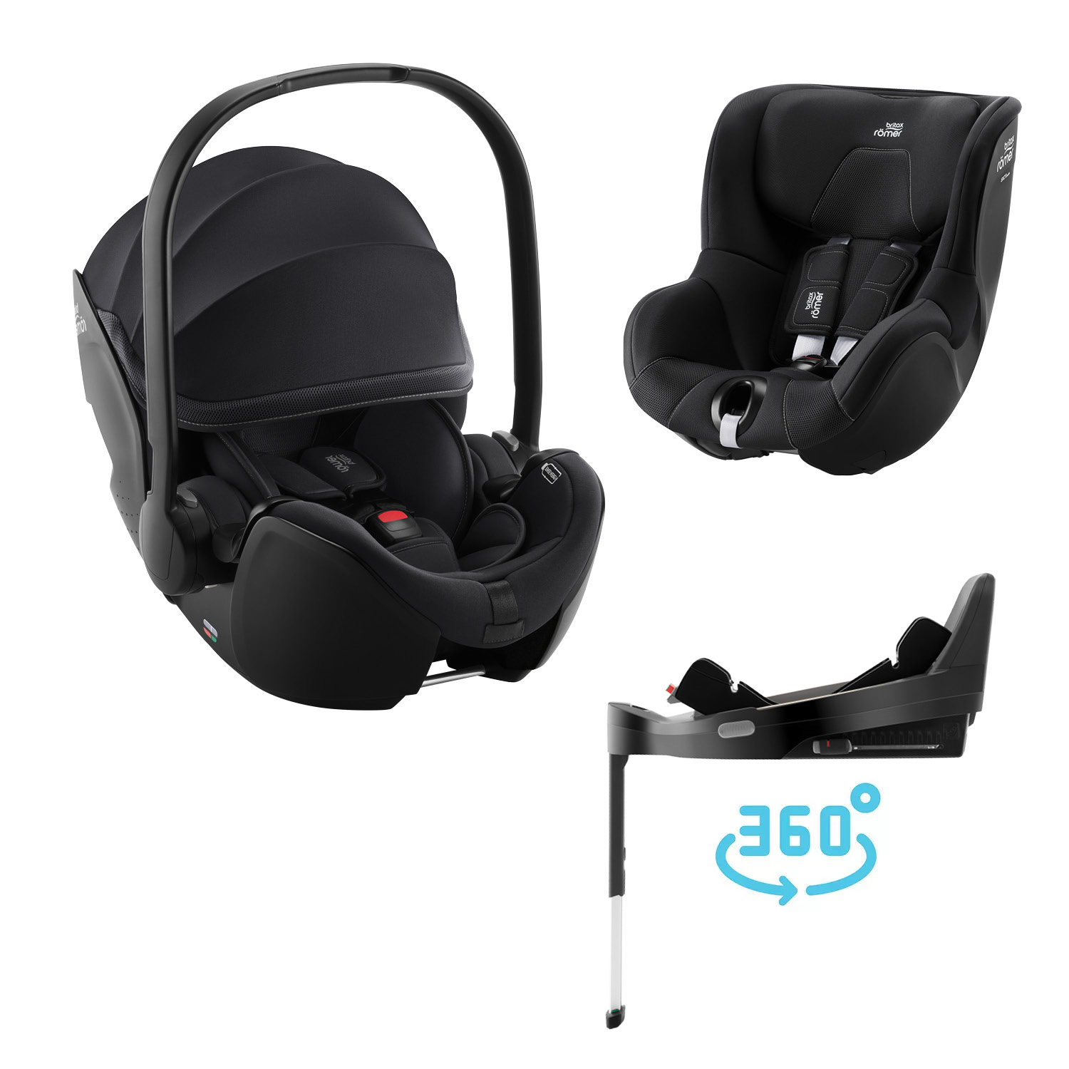 BRITAX Set Britax-Romer Baby-Safe Pro + Vario Base 5Z + autosedačka Dualfix 5z Farba: Galaxy Black