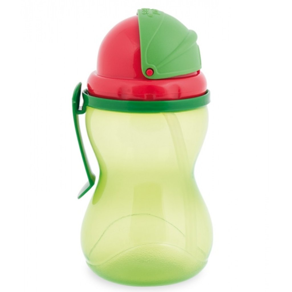 Canpol Babies športová fľaša so slamkou 370 ml zelená