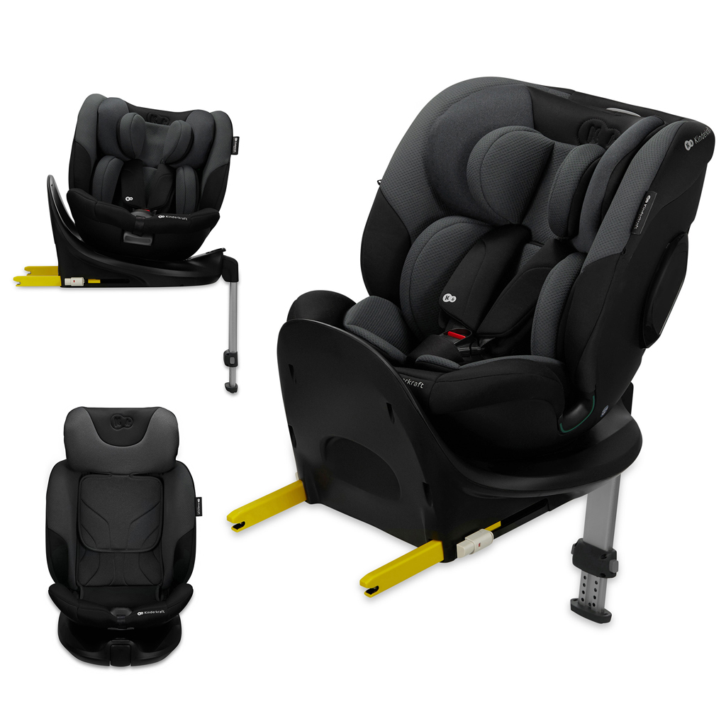 Autosedačka Kinderkraft i-Fix Farba: Graphite Black