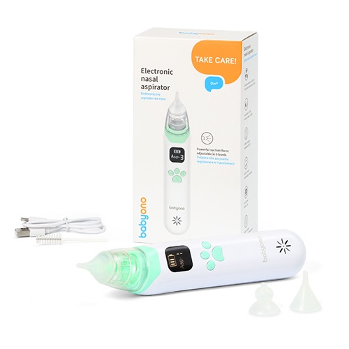BabyOno elektronická odsávačka hlienov USB nabíjanie