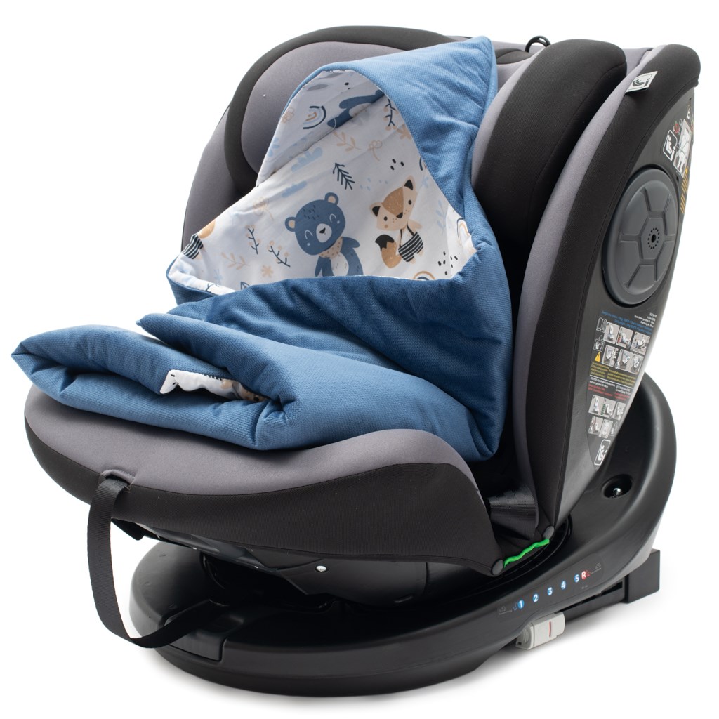 New Baby zavinovačka do autosedačky modrá