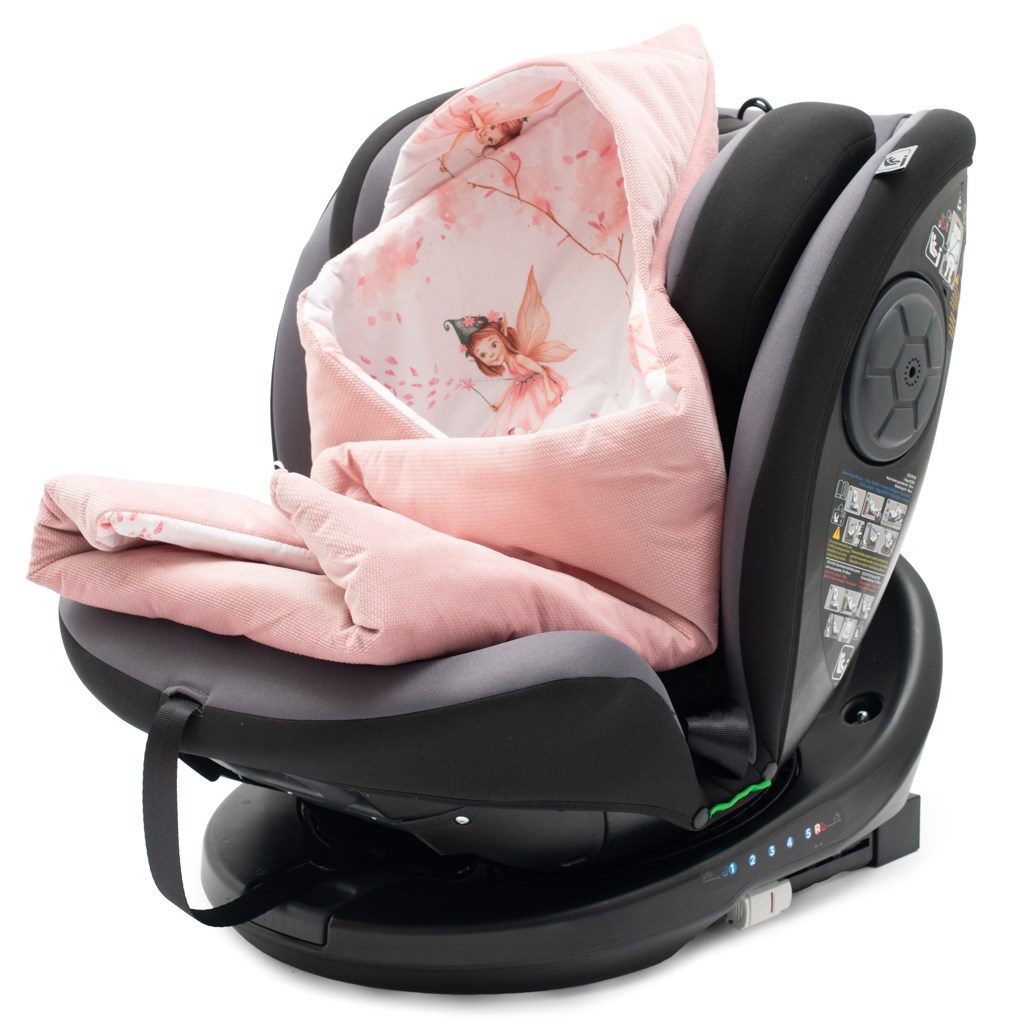 New Baby zavinovačka do autosedačky ružová