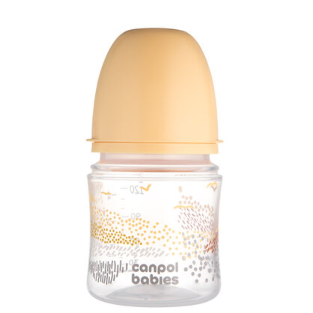 Canpol dojčenská fľaša EasyStart Mountains 120 ml béžová