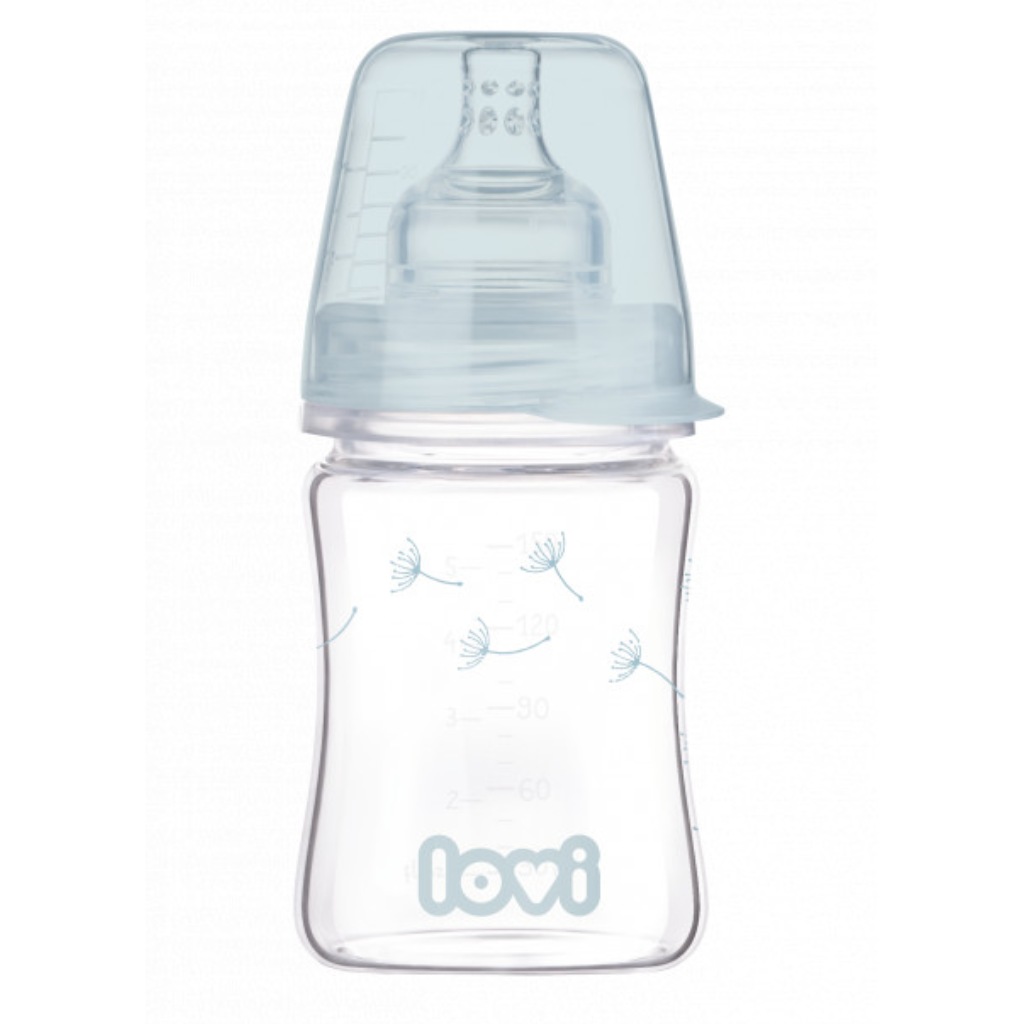 Lovi sklenená dojčenská fľaša 150 ml Botanic