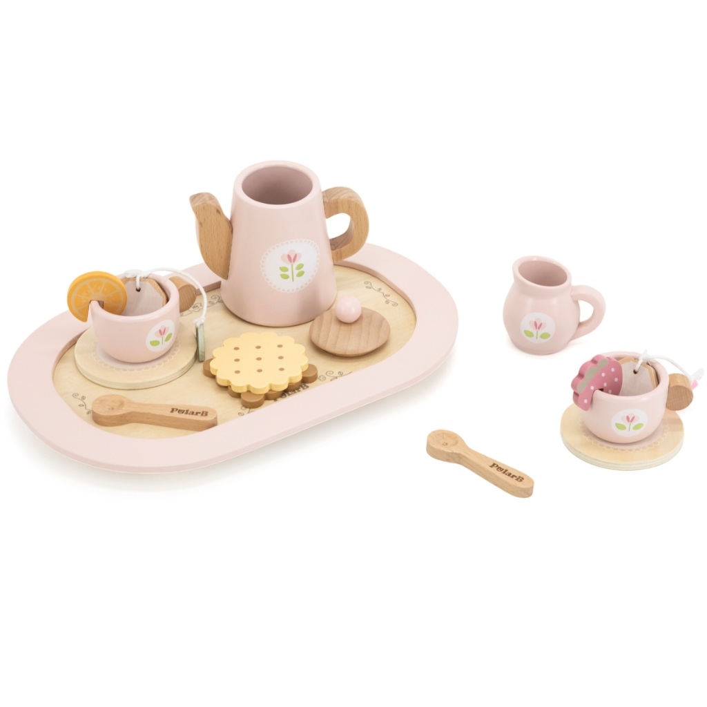 PolarB detský čajový set ružový