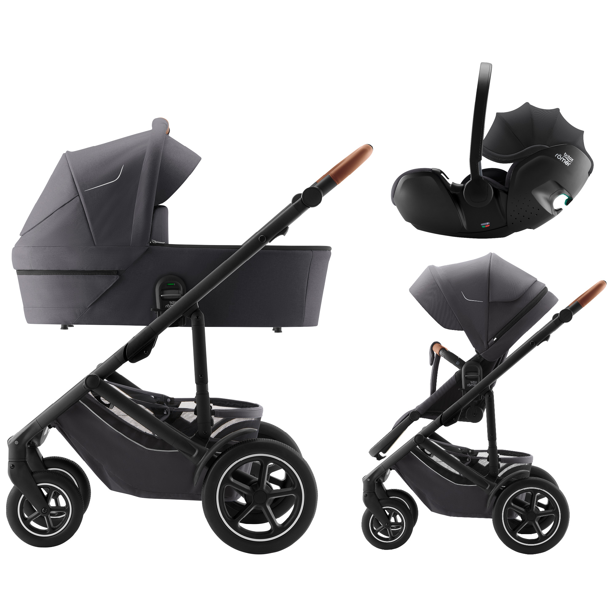 BRITAX Britax-Römer Smile 5Z + Baby-Safe PRO Midnight Grey 3v1