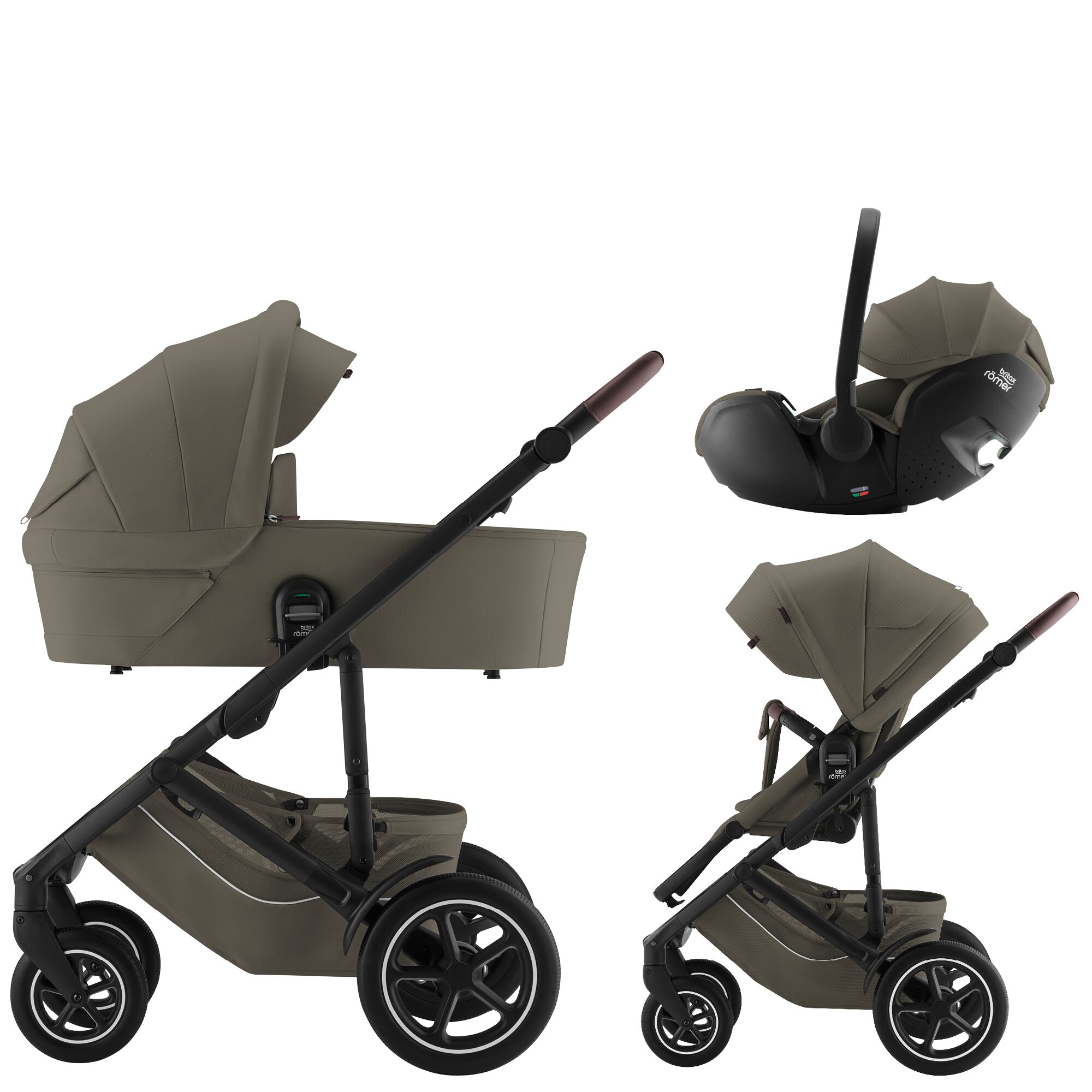BRITAX Britax-Römer Smile 5Z + Baby-Safe PRO Lux Urban Olive 3v1