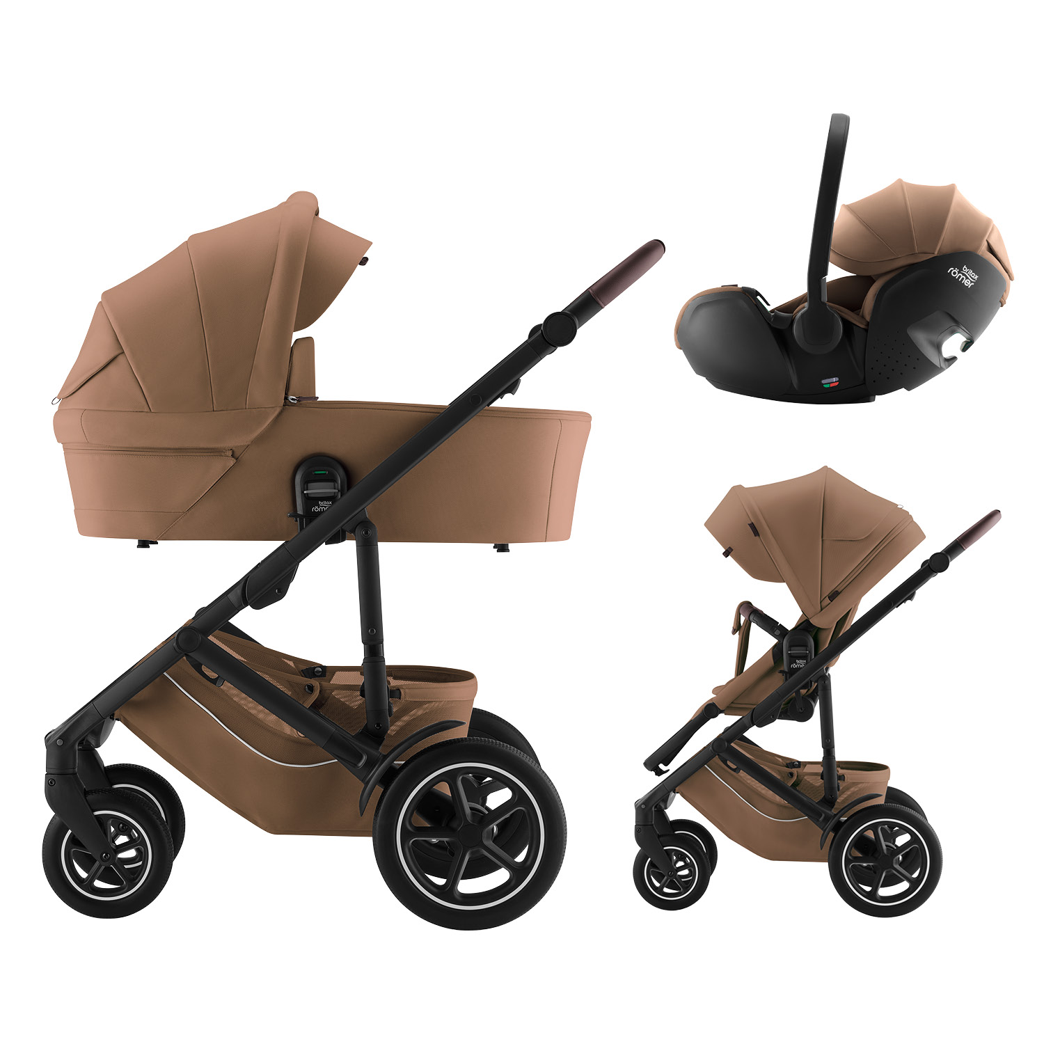 BRITAX Britax-Römer Smile 5Z + Baby-Safe PRO Lux Warm Caramel 3v1