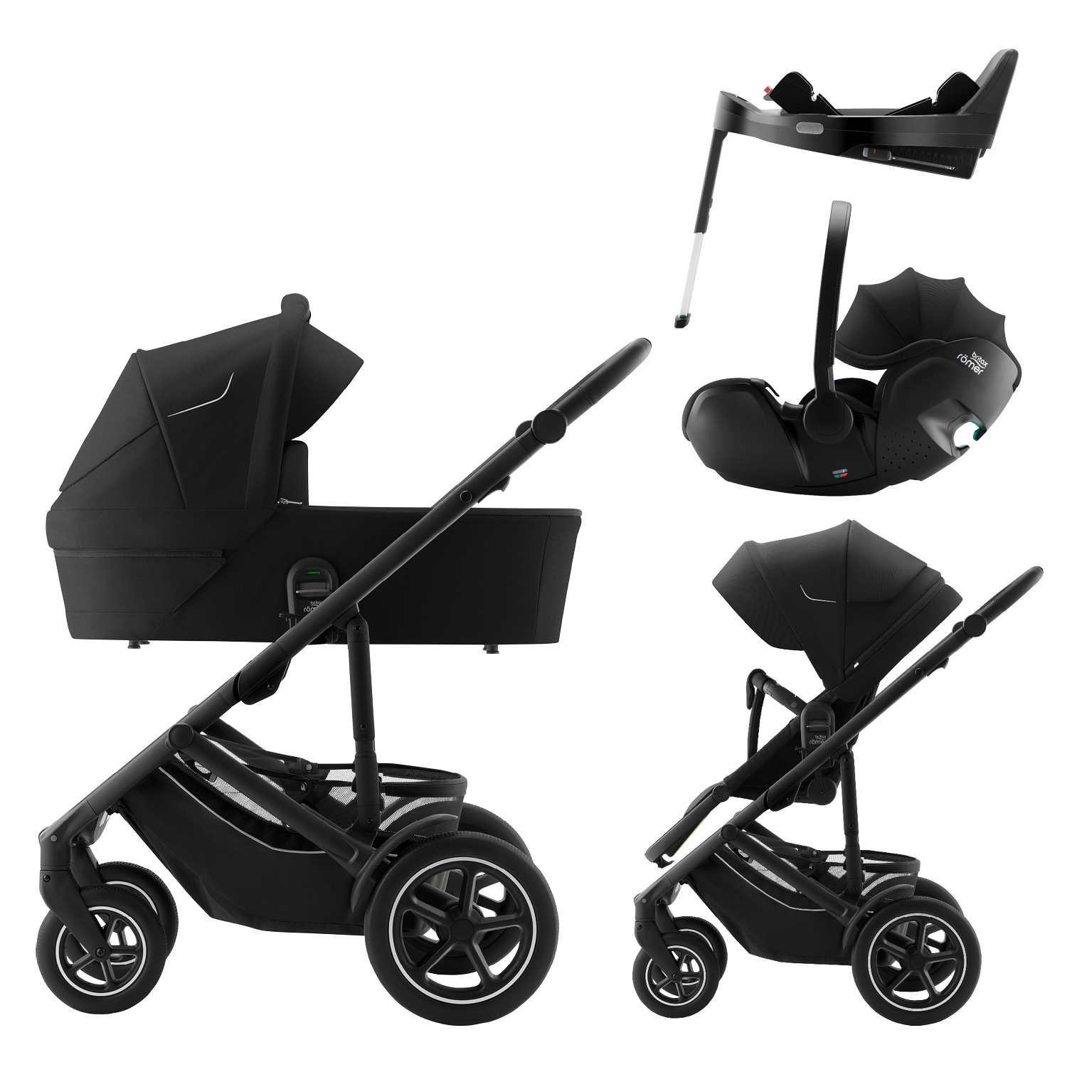 BRITAX Britax-Römer Smile 5Z + Baby-Safe PRO + Vario Base 5Z Classic Space Black 4v1