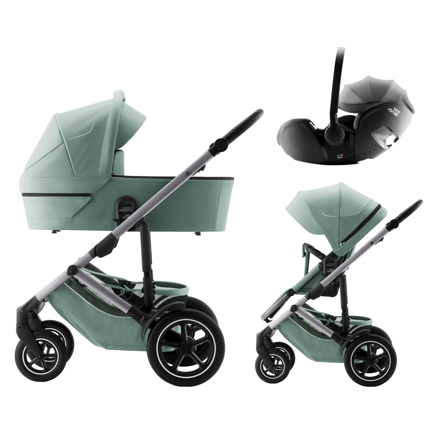 BRITAX Britax-Römer Smile 5Z + Baby-Safe PRO Style Jade Green 3v1