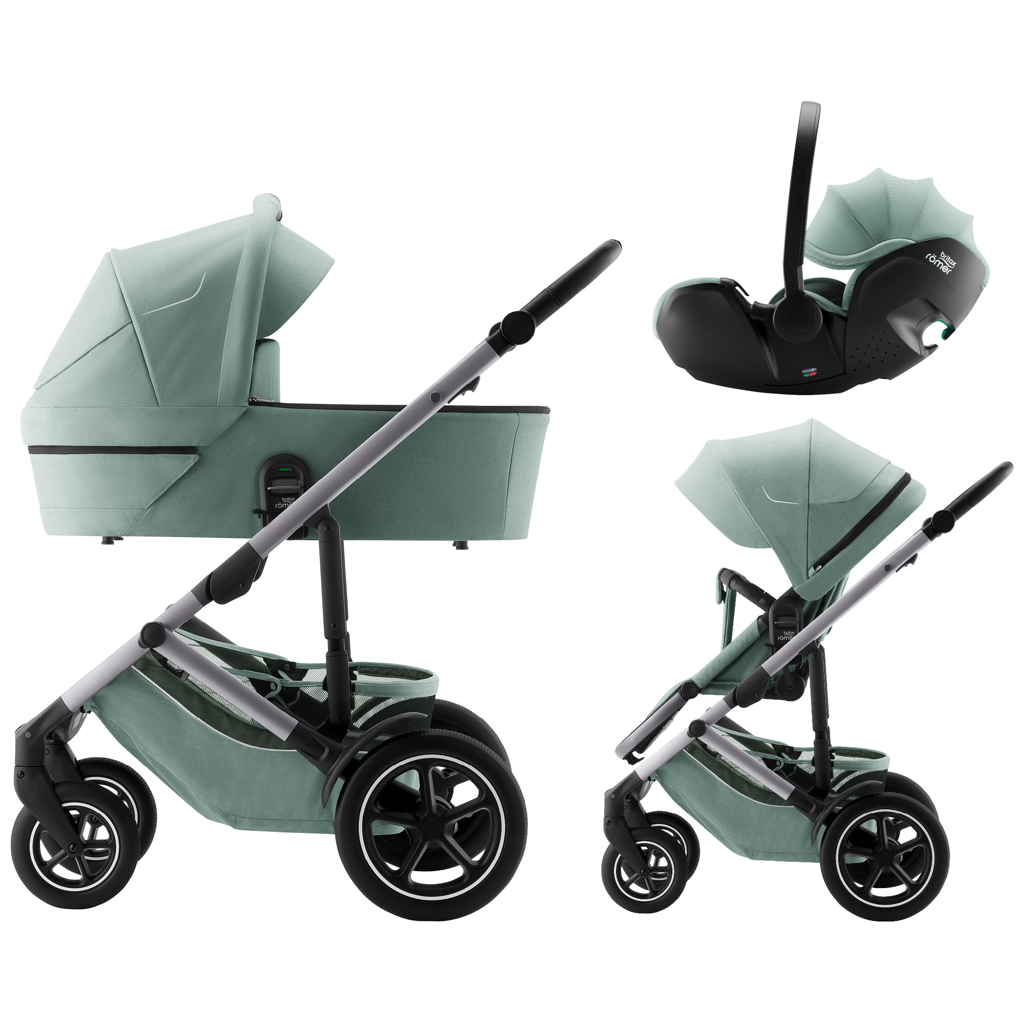 BRITAX Britax-Römer Smile 5Z + Baby-Safe PRO Jade Green 3v1